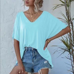 Softest Loose Fit Top- BLUE